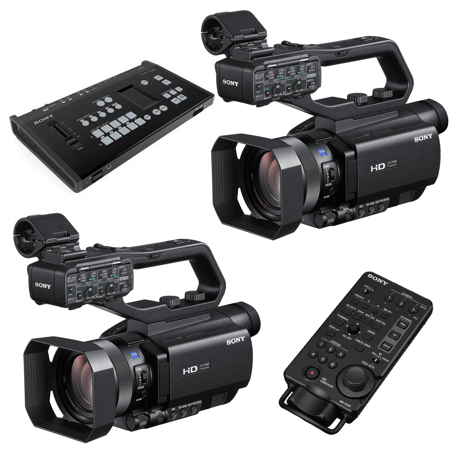 Sony 2x HXR-MC88 Compact HD Camcorder With Switcher & Remote Control Bundle