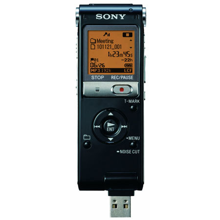 Sony ICDUX512BLK 3-in-1 Stereo Voice Recorder, Black