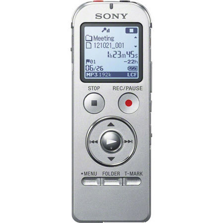 Sony ICD-UX533 4GB UX Series Digital Voice Recorder, Silver