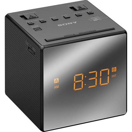 Sony ICF-C1T Dual Alarm Clock with FM/AM Radio, Black
