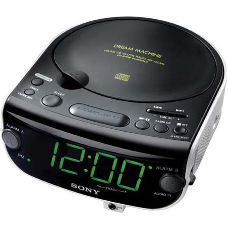 Sony ICF-CD815 AM/FM/MP3/CD Clock Radio with Dual Alarm