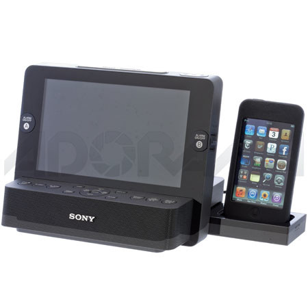 Sony ICFCL75IP AM/FM Speaker Dock Clock Radio, Black