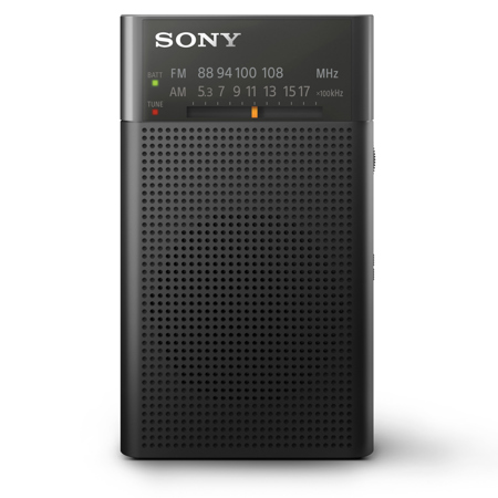 Sony ICF-P27 Portable AM/FM Radio with Speaker, Black