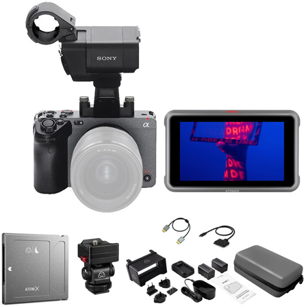 Sony FX3 Full-Frame Cinema Line Camera with Ninja V+ Monitor, Accessories ILME-FX3 AT