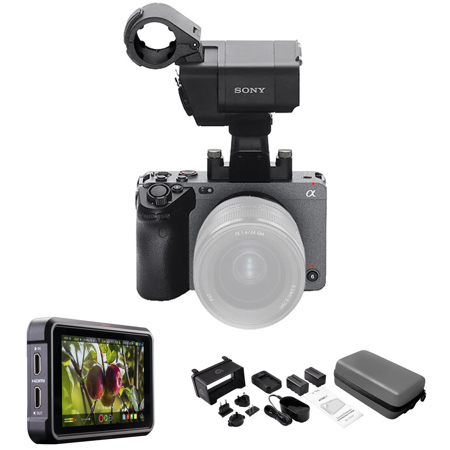 Sony FX3 Full-Frame Cinema Line Camera with Recording Monitor, Accessory Kit