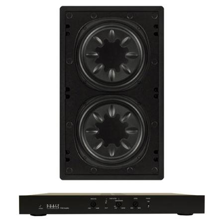 SolidDrive PhaseTech IW210 10" In-Wall Subwoofer with P350 Amplifier