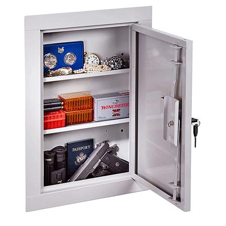 Stack-On Mid-sized In-wall Steel Cabinet