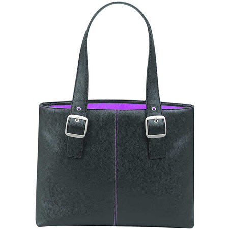 Solo K708-4/12 16" Ladies Laptop Tote, Black/Magenta