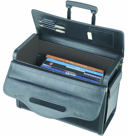 Solo K74-4 Rolling Catalog Case, Black