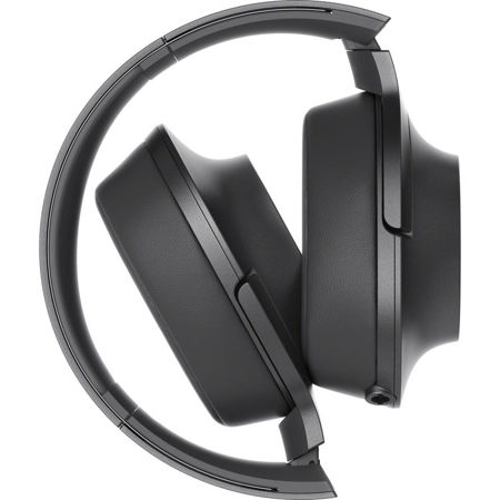 Sony MDR100AAP h.ear on High-Resolution Audio Headphones, Charcoal Black