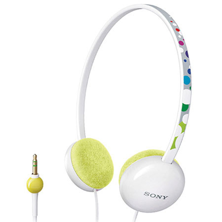 Sony MDR370LP/WHI Lightweight Colorful Headphone White