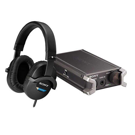 Sony MDR-7510 Professional Studio Headphones with 50mm Driver Unit with  PHA1 Portable (USB) Headphone Amplifier