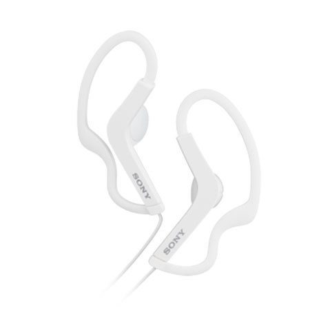 Sony MDRAS200 Sports In-Ear Headphones, White