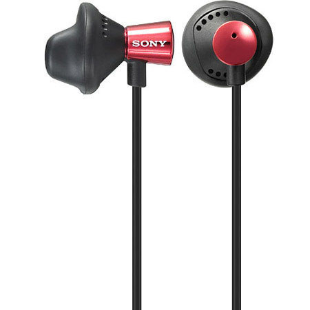 Sony MDRED12LPRED Bud Headphones, Deep Bass Response