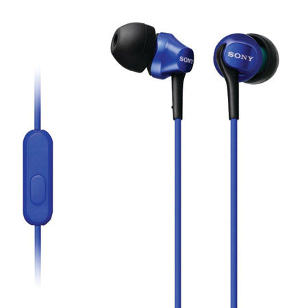 Sony MDR-EX100AP EX Series In-Ear Headset, Blue