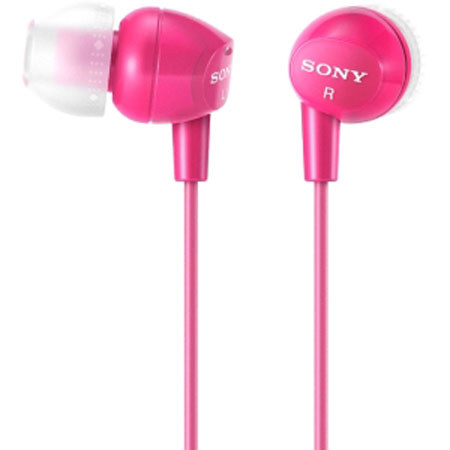 Sony MDR-EX10LP In-Ear Stereo Headphones - Hot Pink
