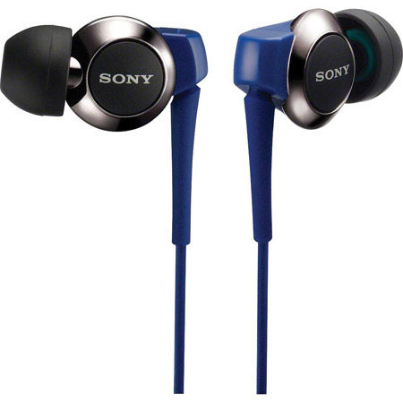 Sony MDREX210B/BLU EX Series In-Ear Headset, Blue