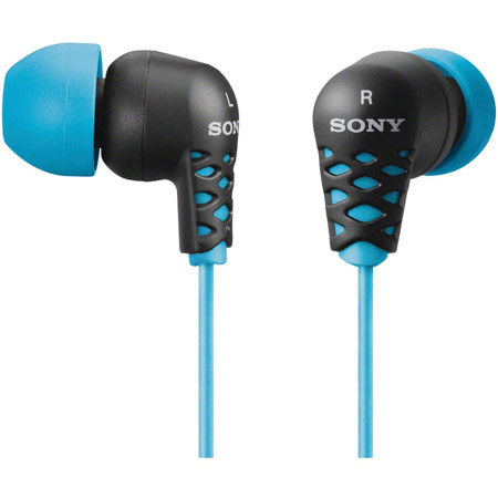 Sony MDREX37B/BLU EX Series In-Ear Headset, Blue
