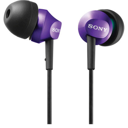 Sony MDR-EX58V In-Ear Stereo Headphones, Violet