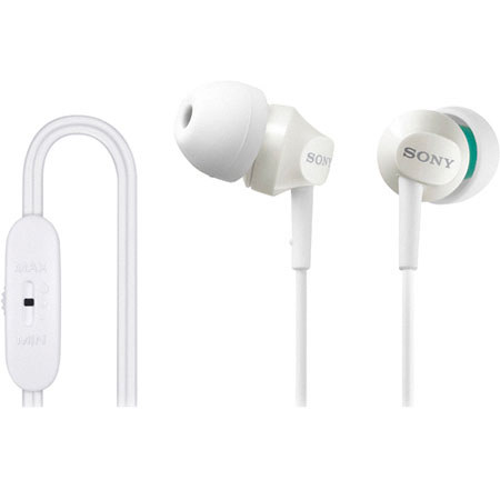 Sony MDR-EX58V In-Ear Stereo Headphones, White