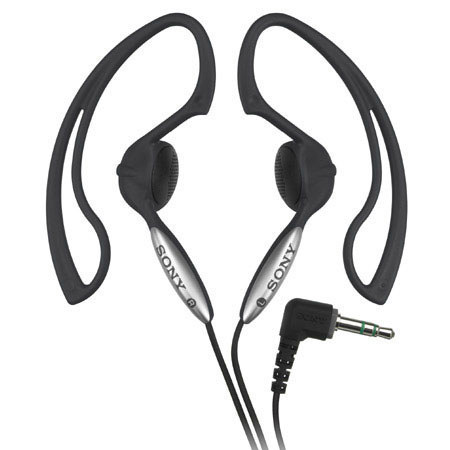 Sony MDRJ10BLACK Clip Style Headphones, 13.5mm Driver