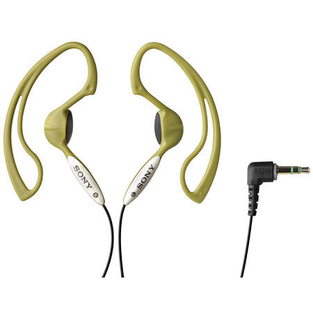 Sony MDR-J10 Clip Style Headphones with 13.5 mm Driver, Green #MDRJ10GREEN
