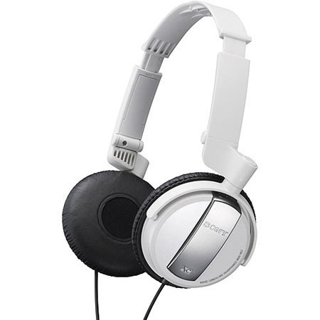 Sony MDRNC7 Noise Canceling Headphone with Pouch, White