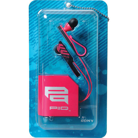 Sony MDR-PQ4 PIIQ Qlasp Clip-On Headphones, Pink