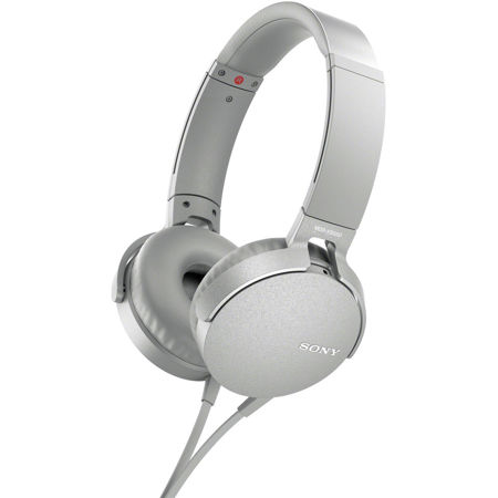 Sony XB550AP EXTRA BASS Headphones with Mic, White