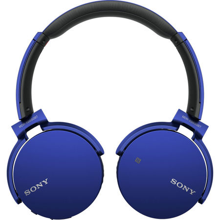 Sony MDR-XB650BT EXTRA BASS Bluetooth Headphones with On-board Microphone, Blue
