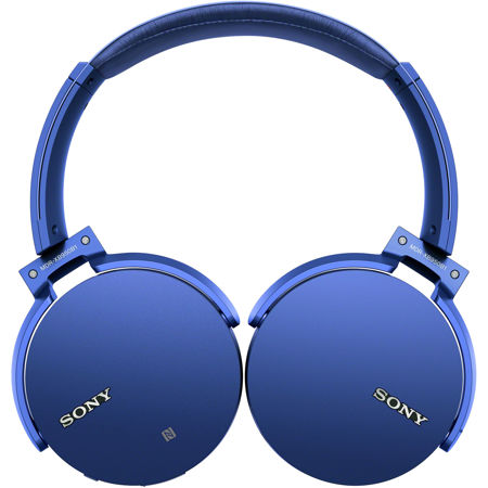 Sony MDR-XB950B1 EXTRA BASS Bluetooth Wireless Headphones with Mic, Blue