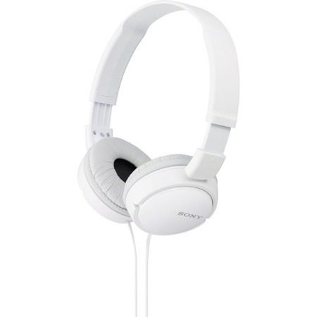 Sony MDR-ZX110 Closed Supra-Aural Dome Stereo Headphones, White