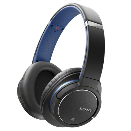 Sony MDR-ZX770BN Around Ear Bluetooth & Noise Cancelling Dynamic Headset, Blue