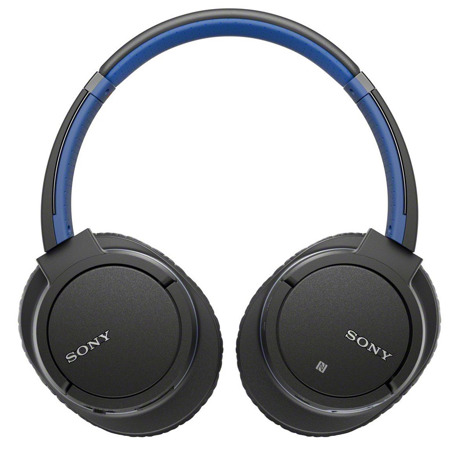 Sony MDR-ZX770BT Around Ear Bluetooth Stereo Closed Dynamic Headset, Blue