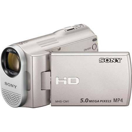 Sony MHS-CM1/D 5MP Webbie MP4/MPEG4 Camcorder, Silver