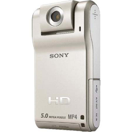 Sony MHS-PM1/D 5MP Webbie HD MP4 Camcorder, Silver