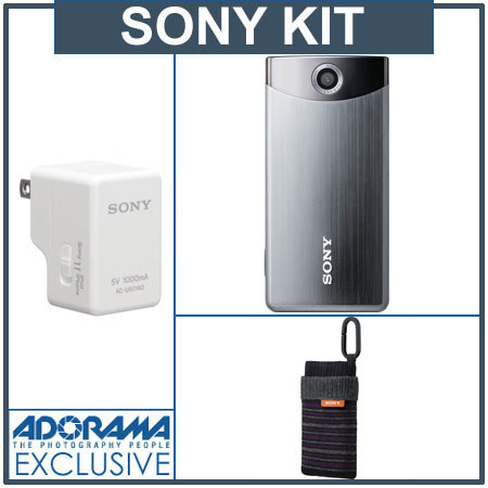 Sony MHSTS20/B 8GB Bloggie Touch Camera, Black Bundle