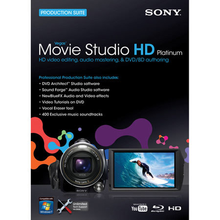 Sony Vegas Movie Studio HD Platinum 10 Suite Software