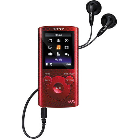 Sony Walkman NWZ-E384 8GB MP3 Digital Player, Red
