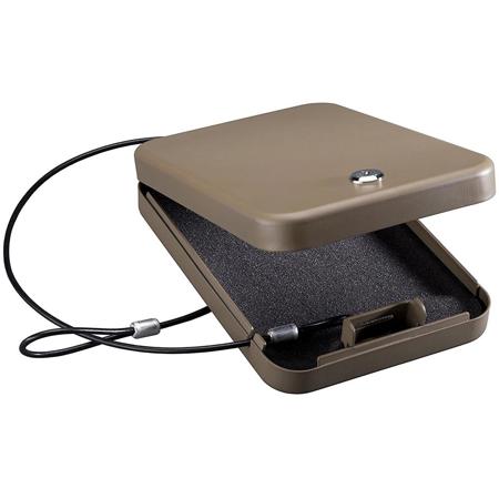 Stack-On Portable Firearm Security Case with Key Lock & Cable PC-95K-S