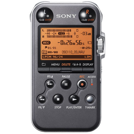 Sony PCM-M10/B Linear PCM Recorder, Matt Black