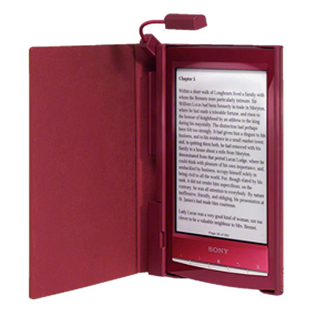 Sony Cover with Light for PRS-T1 Reader, Red