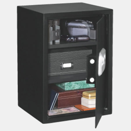 Stack-On Extra Large Personal Safe with Biometric Lock, 2 Shelves