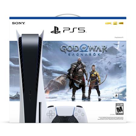 Sony PlayStation 5 825GB Gaming Console w/God of War Ragnarok, Standard Edition