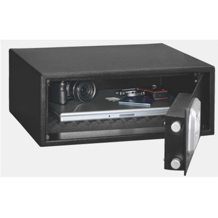 Stack-On Extra Wide Personal Safe with Biometric Lock, Black