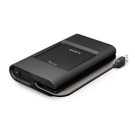 Sony 1TB Ruggedized External HDD, Tethered USB 3.0 Cable and USB C Port