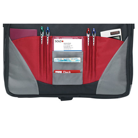 Solo PT920-12 17" Laptop Messenger Bag, Red