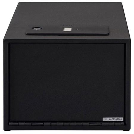 Stack-On Quick Access Safe with Biometric Lock and Removable Shelf