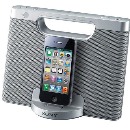 Sony RDP-M7IP Speaker Dock for iPod and iPhone, Wireless Remote Control, Silver