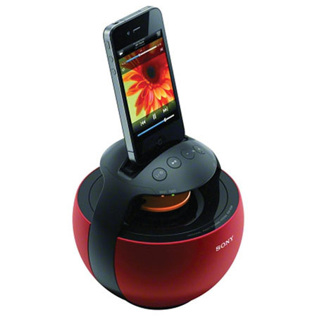 Sony RDP-V20IP Portable Dock for iPhone & iPod, Red